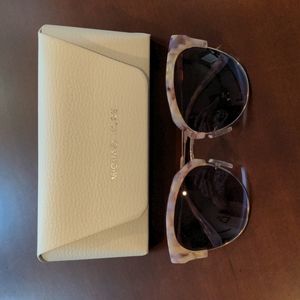 Barely used Michael Kors sunglasses, pink turtle shell style